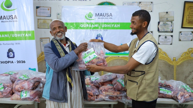 Babulkeyer Distributes Udhiyah Meat to Vulnerable Families with Support from Muslim Aid USA
